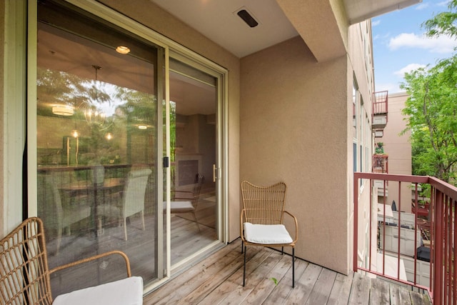 view of balcony