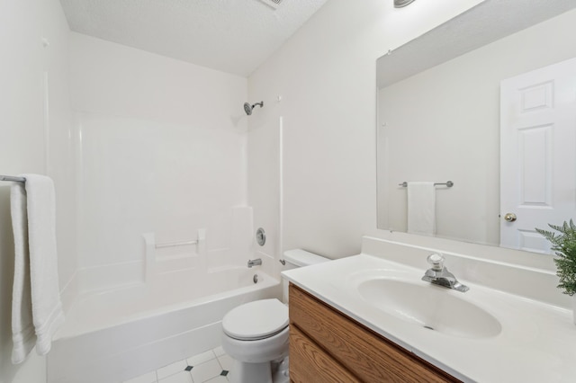 7379 Devin Ln, Shakopee, MN 55379 - bathroom with toilet, vanity, shower / bathtub combination, and tile patterned flooring