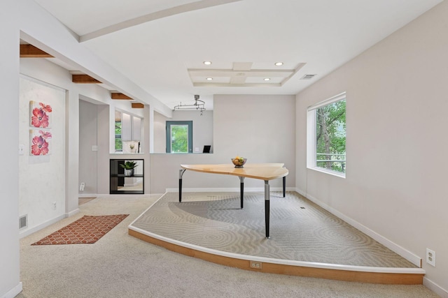 5016 Shady Oak Rd S, Minnetonka, MN 55343 - carpeted home office with baseboards and recessed lighting