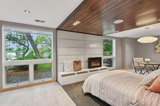 5016 Shady Oak Rd S, Minnetonka, MN 55343 - bedroom featuring a glass covered fireplace and recessed lighting