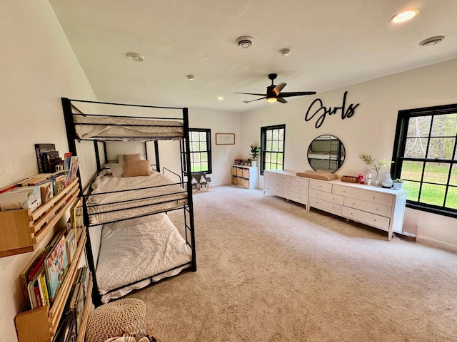1622 82nd Ave NW, Williams, MN 56686 - bedroom with carpet floors, baseboards, and recessed lighting