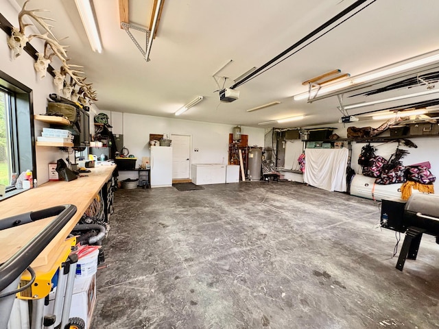 1622 82nd Ave NW, Williams, MN 56686 - garage with a workshop area and a garage door opener