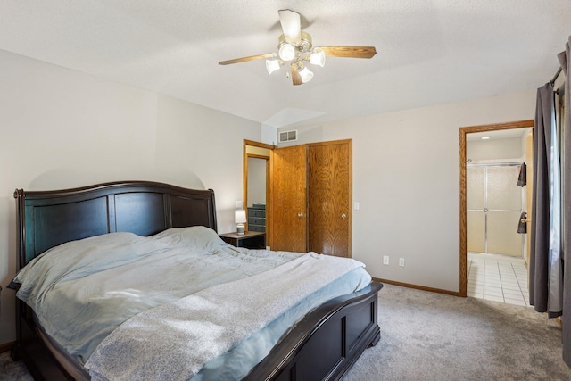 16905 Jalisco Ter W, Lakeville, MN 55044 - carpeted bedroom with ceiling fan and ensuite bathroom