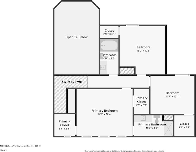 16905 Jalisco Ter W, Lakeville, MN 55044 - view of home floor plan