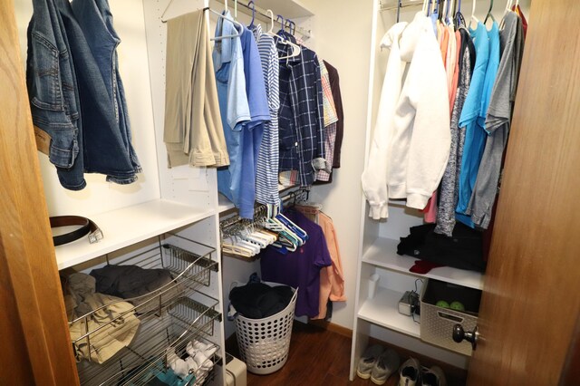 1841 Kemberidge Rd, Detroit Lakes, MN 56501 - spacious closet with wood finished floors