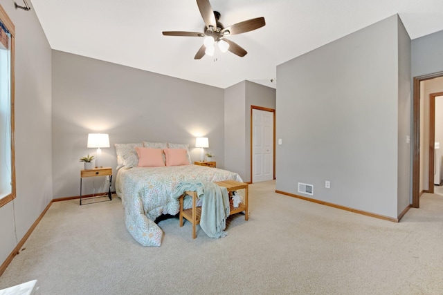 3314 Hazel Trl Unit G, Woodbury, MN 55129 - bedroom featuring carpet, baseboards, and ceiling fan