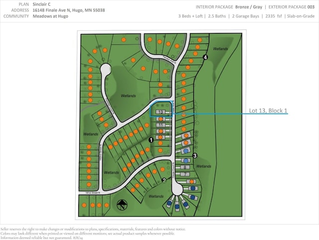 16148 Finale Ave N, Hugo, MN 55038 - map of parcels