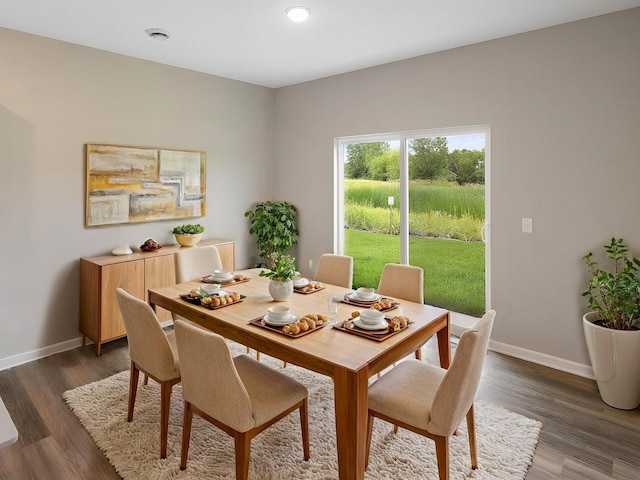 16148 Finale Ave N, Hugo, MN 55038 - dining room with baseboards and dark wood-style floors