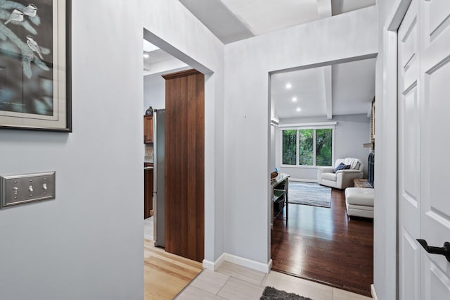 5401 Mount Normandale Dr, Bloomington, MN 55437 - hall featuring baseboards and light wood finished floors