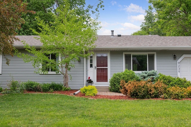 9239 Harbor Ln N, Maple Grove, MN 55369 - single story home featuring a front lawn and roof with shingles
