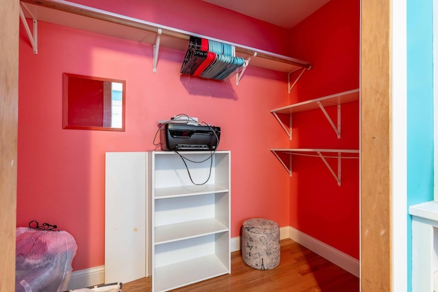 29560 204th Ave, Elizabeth Twp, MN 56537 - walk in closet featuring wood finished floors