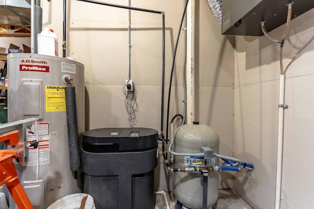 29560 204th Ave, Elizabeth Twp, MN 56537 - utility room featuring electric water heater