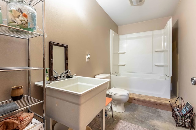 29560 204th Ave, Elizabeth Twp, MN 56537 - bathroom with toilet, vanity, and washtub / shower combination