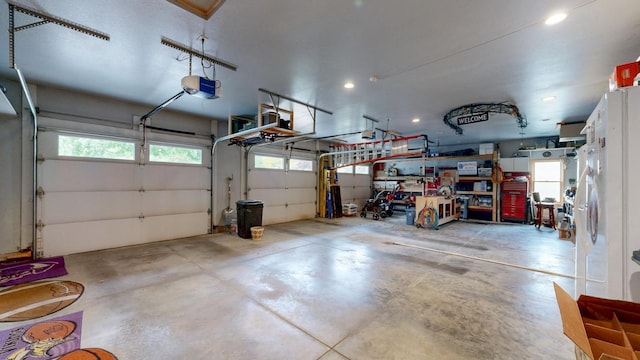 380 7th St SE, Chatfield, MN 55923 - garage with recessed lighting and a garage door opener