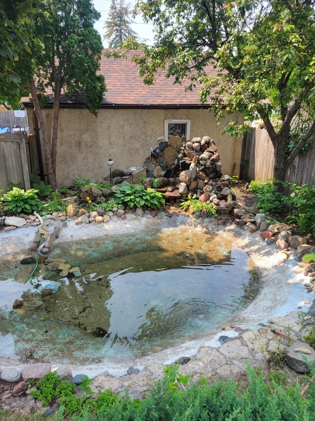 4207 Vincent Ave, Minneapolis, MN 55412 - view of yard featuring a small pond