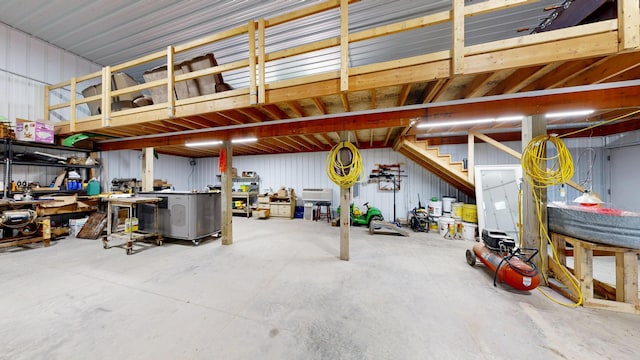 29572 Morgan Rd, Wykoff, MN 55990 - garage with a workshop area