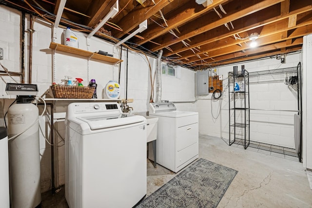 621 Irving Ave NW, Elk River, MN 55330 - washroom with separate washer and dryer and electric panel