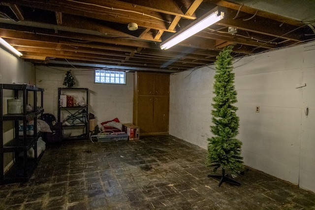 view of basement
