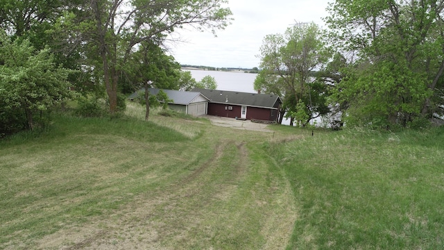 31649 250th Ave, Wendell, MN 56590 - view of yard with a water view and an attached garage
