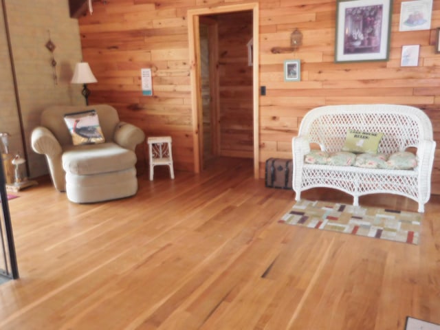 31649 250th Ave, Wendell, MN 56590 - sitting room with wood walls and wood finished floors