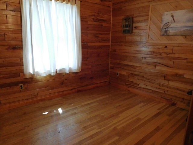 31649 250th Ave, Wendell, MN 56590 - empty room featuring wooden walls and wood finished floors