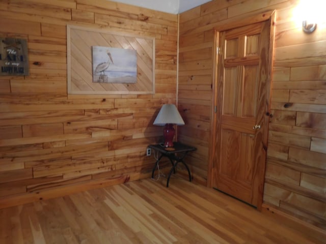31649 250th Ave, Wendell, MN 56590 - interior space featuring wood walls and wood finished floors
