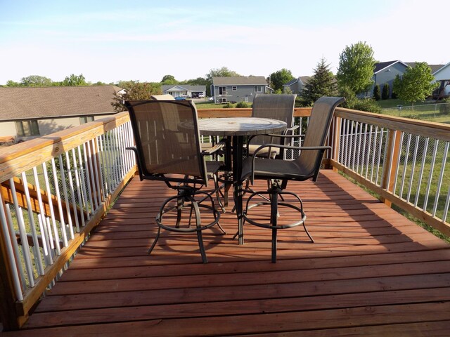 1173 Lone Stone Ct SE, Chatfield, MN 55923 - wooden deck with outdoor dining space