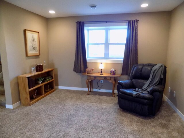 1173 Lone Stone Ct SE, Chatfield, MN 55923 - living area featuring carpet, recessed lighting, and stairs