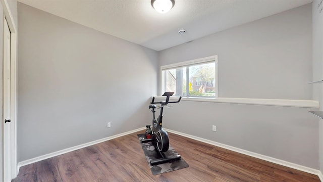 2762 134th St W, Rosemount, MN 55068 - exercise room featuring baseboards and wood finished floors