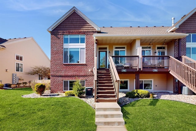 2762 134th St W, Rosemount, MN 55068 - view of building exterior with stairway and central air condition unit