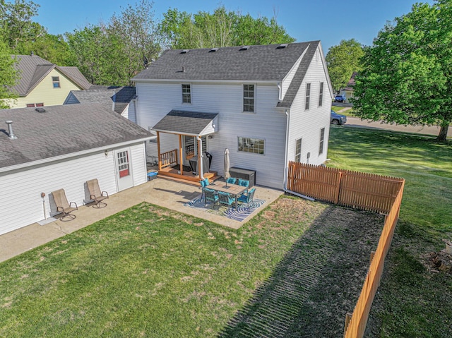 114 Iowa Ave, Hoffman, MN 56339 - back of house featuring a patio area