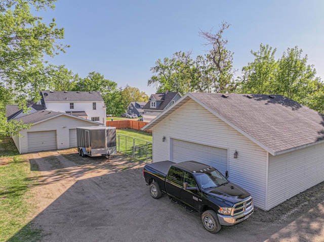 114 Iowa Ave, Hoffman, MN 56339 - garage with a residential view
