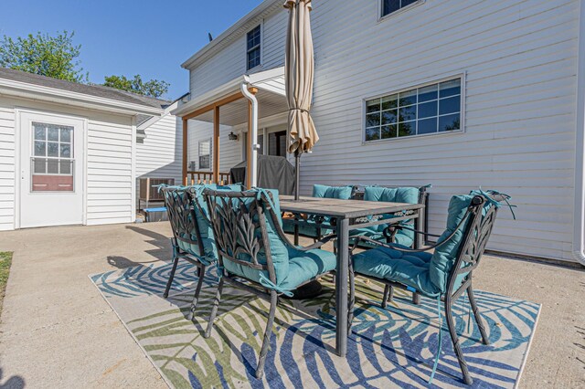114 Iowa Ave, Hoffman, MN 56339 - view of patio / terrace featuring outdoor dining space