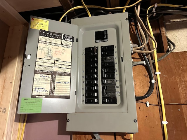 utility room featuring electric panel