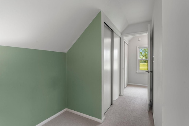 2401 Decatur Ave S, Saint Louis Park, MN 55426 - additional living space with carpet flooring, lofted ceiling, and baseboards