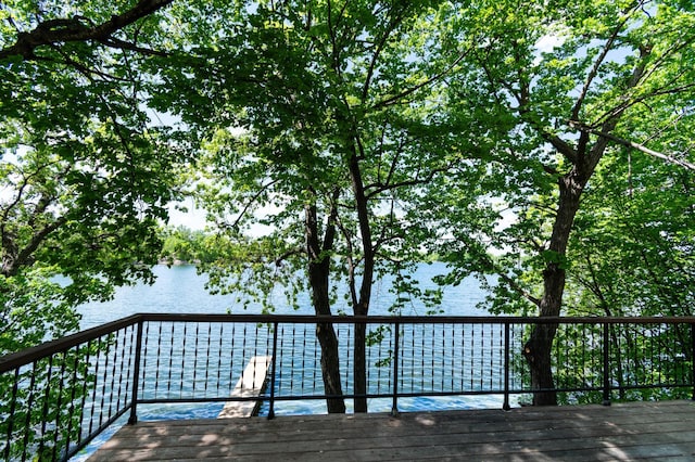 13144 Maple Circle Dr SE, Hudson Twp, MN 56334 - wooden terrace with a water view