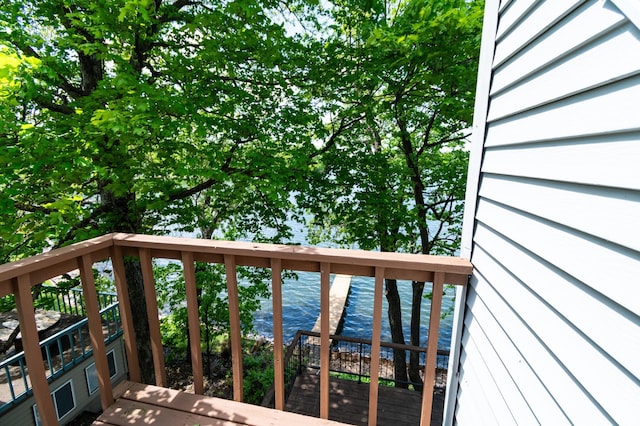 13144 Maple Circle Dr SE, Hudson Twp, MN 56334 - balcony with a deck with water view