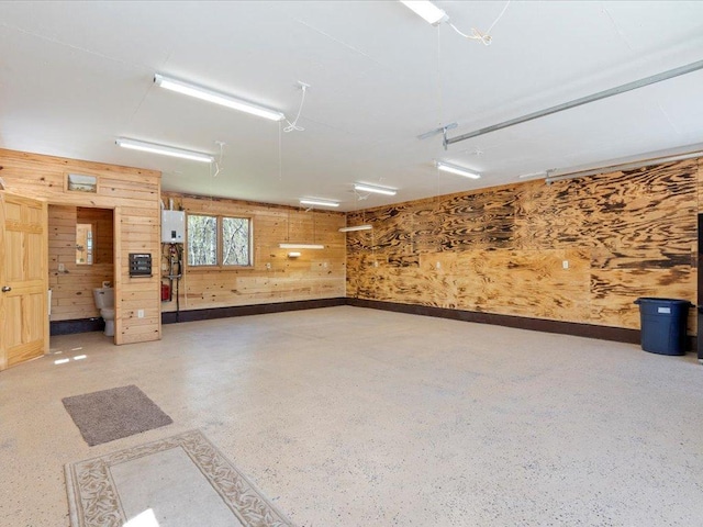 1465 State 84 NW, Backus, MN 56435 - garage with wooden walls and baseboards