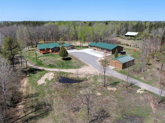 1465 State 84 NW, Backus, MN 56435 - view from above of property with a heavily wooded area