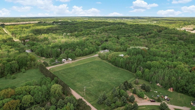 11946 180th St, Milaca Twp, MN 56353 - aerial overview of property's location featuring a heavily wooded area