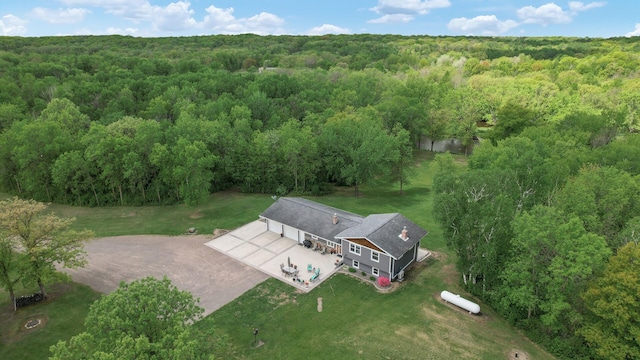 11946 180th St, Milaca Twp, MN 56353 - view from above of property with a heavily wooded area