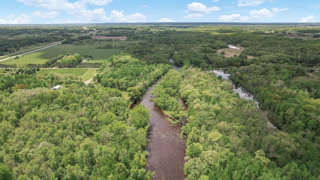 11946 180th St, Milaca Twp, MN 56353 - aerial view of property and surrounding area with a forest and a large body of water