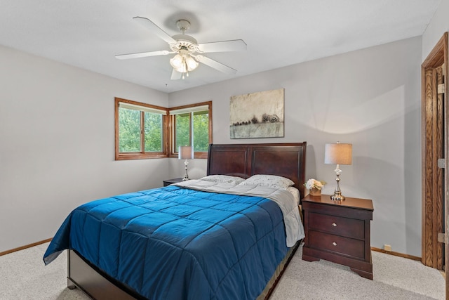 3225 Hillsboro Ave N, New Hope, MN 55427 - carpeted bedroom featuring baseboards and a ceiling fan
