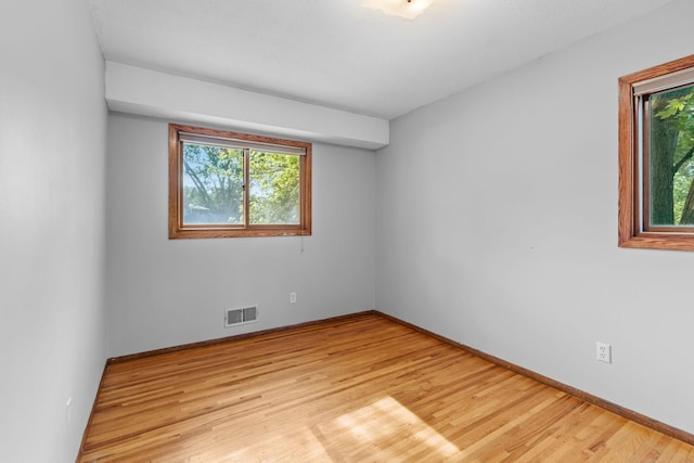 3225 Hillsboro Ave N, New Hope, MN 55427 - spare room featuring healthy amount of natural light and light wood finished floors