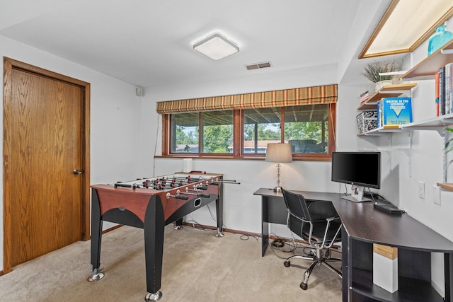 3225 Hillsboro Ave N, New Hope, MN 55427 - playroom featuring light carpet and an office area