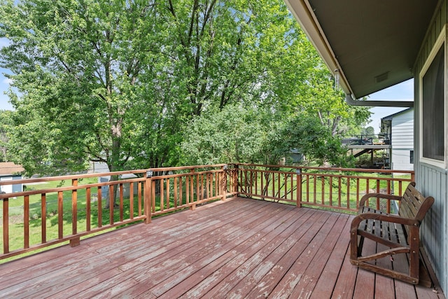 3225 Hillsboro Ave N, New Hope, MN 55427 - view of wooden terrace