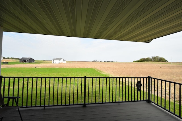 1800 20th Avenue Cir NE, Kasson, MN 55944 - wooden deck with a rural view and a yard