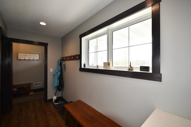 1800 20th Avenue Cir NE, Kasson, MN 55944 - corridor with dark wood-type flooring, recessed lighting, and a textured ceiling
