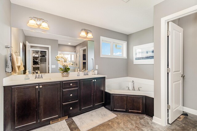 4740 Ashton Curv, Woodbury, MN 55129 - full bath with a bath, double vanity, and a spacious closet