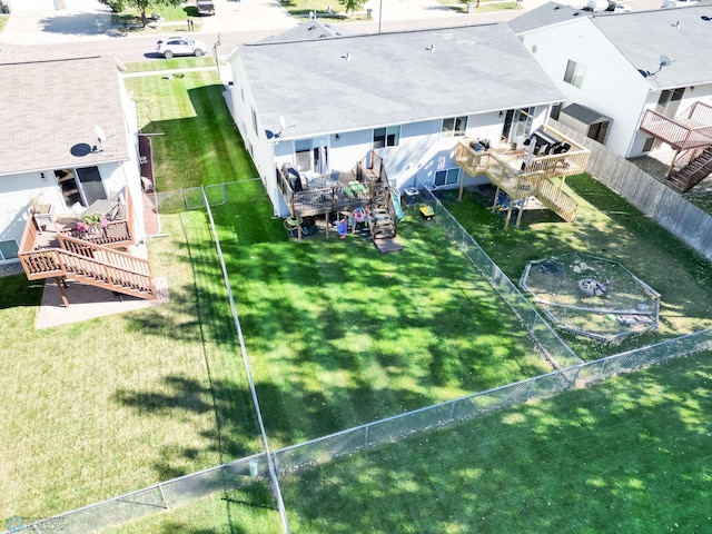 aerial view of property and surrounding area